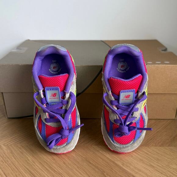 New Balance 990 V4 ‘Multicolor’ Toddler Sneakers- SZ 8 C - Picture 6 of 13
